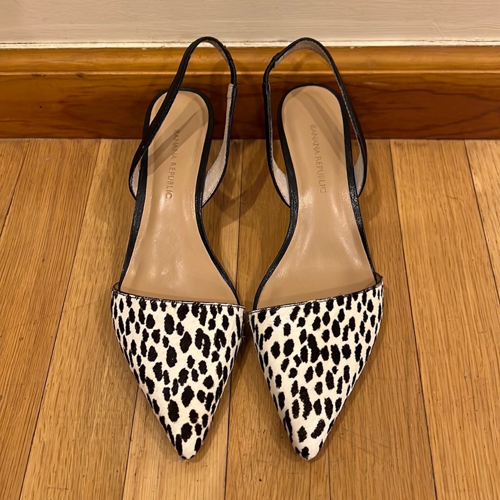 Banana Republic Black and White Heels